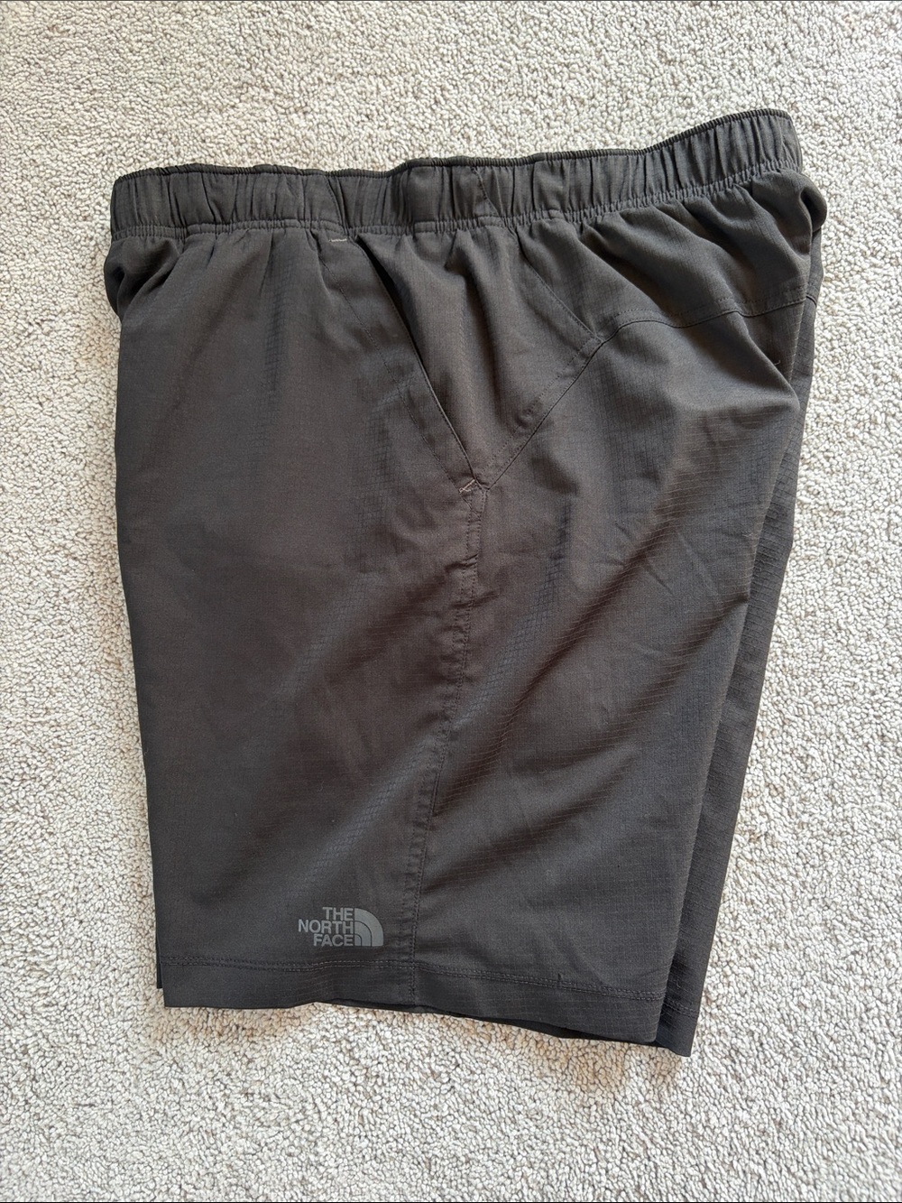 The North Face Men's black with dark grey liner Elastic-Waist Shorts